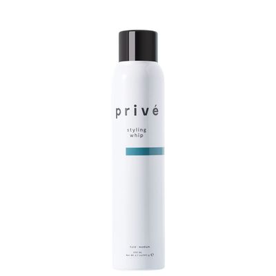 Priv Styling Whip - Styling &amp; Volumizing Mousse - Incredible Body, Movement, Volume and Shine for Fine and Medium Hair, Curly Hair Mousse (6.7 oz)