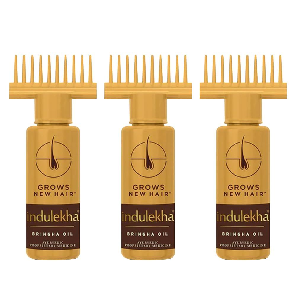 Indulekha Bringha Complete Hair Care Oil 100ml (Pack of 3)