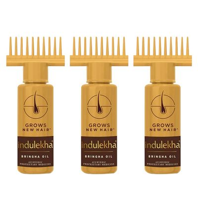 Indulekha Bringha Complete Hair Care Oil 100ml (Pack of 3)