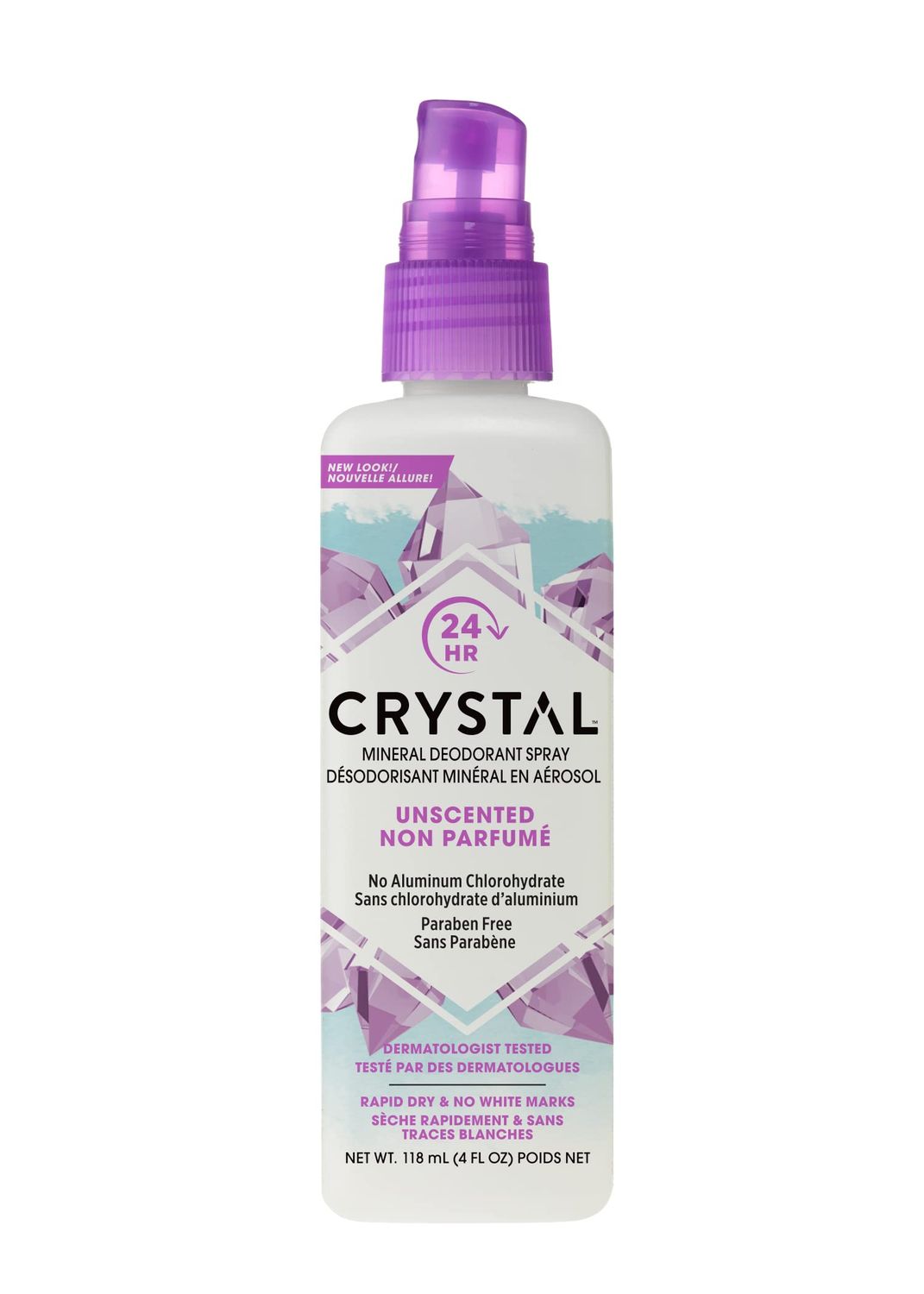 Crystal, Deodorant Spray, Pump, 4 oz