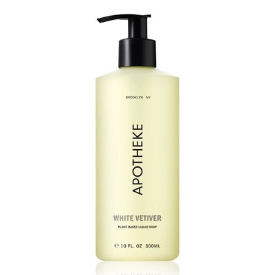 APOTHEKE Liquid Hand Soap, White Vetiver (10 Fl Oz) - Hydrating Hand Wash with Natural Coconut &amp; Aloe Vera