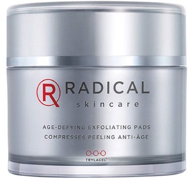 Radical Skincare Age-Defying Exfoliating Pads - Remove Dead Skin, Even &amp; Brighten Skin Tone for Radiant Glow - For All Skin Types Including Sensitive Skin - Paraben &amp; Cruelty Free (60 Pads)