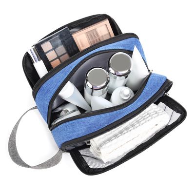 Yeiotsy Toiletry Bag, Color Clash Durable Travel Toiletry Organizer Bag (Blue)