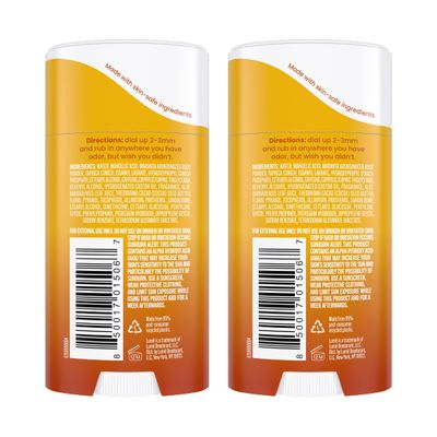 Lume Whole Body Deodorant - Invisible Cream Stick - 72 Hour Odor Control - Aluminum Free, Baking Soda Free, Skin Safe - 2.2 Ounce (Pack of 2) (Toasted Coconut)