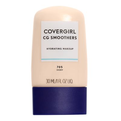 COVERGIRL Smoothers Hydrating Makeup Foundation, Natural Ivory, 1 Fl Oz, 1 Pack ,Hydrating Foundation, Cruelty Free Foundation, Liquid Foundation, Cream Foundation, Moisturizing Foundation