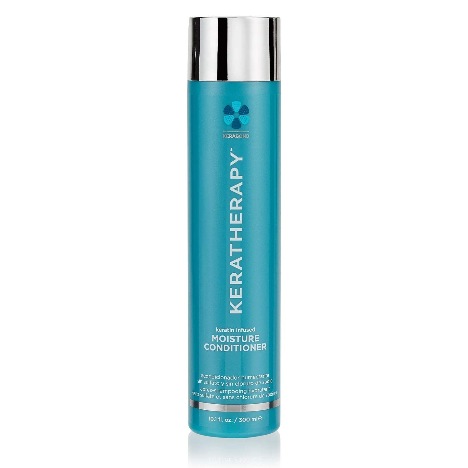 KERATHERAPY Keratin Infused Moisture Conditioner, 10.1 fl. oz., 300 ml - Hydrating &amp; Moisturizing Conditioner for Dry or Damaged Hair with Collagen, Jojoba Oil, &amp; Kerabond Technology - Sulfate Free