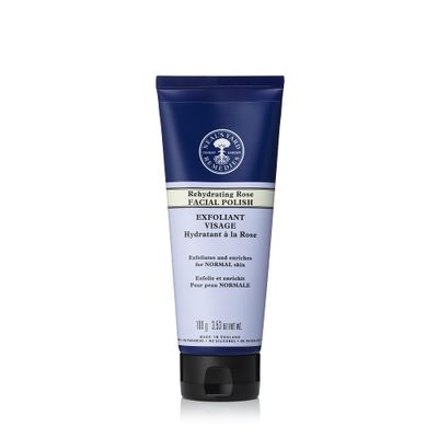 Neal&#39;s Yard Remedies Rehydrating Rose Face Polish | Exfoliating Face Scrub With Damask Rose | For Dehydrated Skin |3.53 oz. net wt.