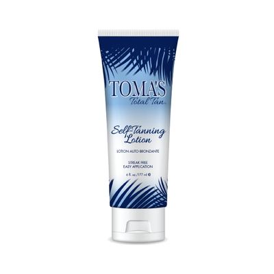 Toma&#39;s Total Tan Self-Tanning Lotion Instant Self Tanner - Whole Body Natural Looking Golden Bronze - Non-Sticky Streak-Free Application for Women &amp; Men - Paraben-Free, Cruelty-Free - 6 oz
