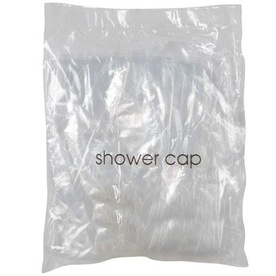 ForPro Professional Collection Disposable Shower Cap, Individually Wrapped, Waterproof, Clear Plastic Shower Caps, 100-Count