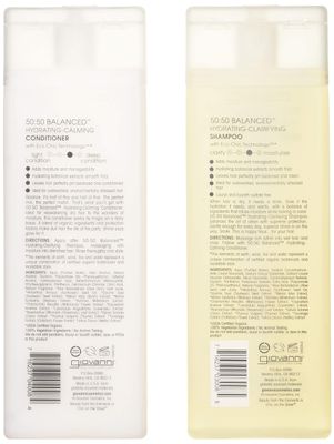 GIOVANNI COSMETICS - 50:50 Balanced Hydrating Duo - Hydrating Clarifying Shampoo &amp; Hydrating Calming Conditioner Set (8.5 Ounce)