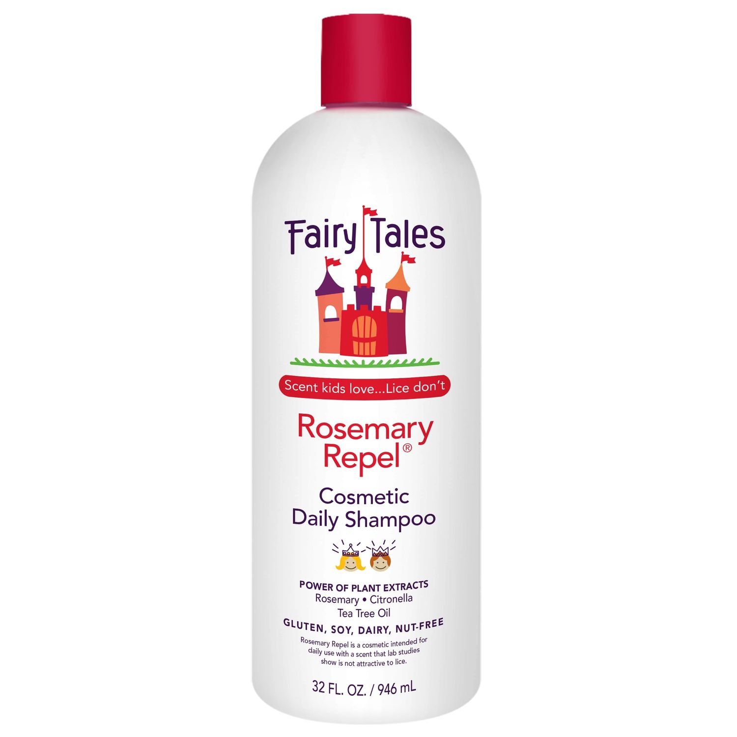 Fairy Tales Rosemary Repel Daily Kids Shampoo- Kids Like the Smell, Lice Do Not, 32 fl oz. (Pack of 1)