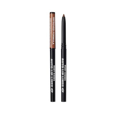 Ruby Kisses Auto Lip Liner Pencil, Long Lasting, Smooth Application Mechanical Lip Liner Pencil (Espresso)