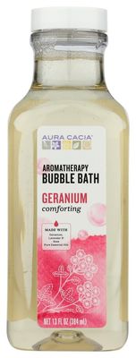 Aura Cacia Comforting Geranium Aromatherapy Bubble Bath | 13 fl. oz.