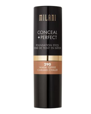 Milani Conceal + Perfect Foundation Stick - Warm Toffee (0.46 Ounce) Vegan, Cruelty-Free Cream Foundation - Cover Under-Eye Circles, Blemishes &amp; Skin Discoloration for a Flawless Finish