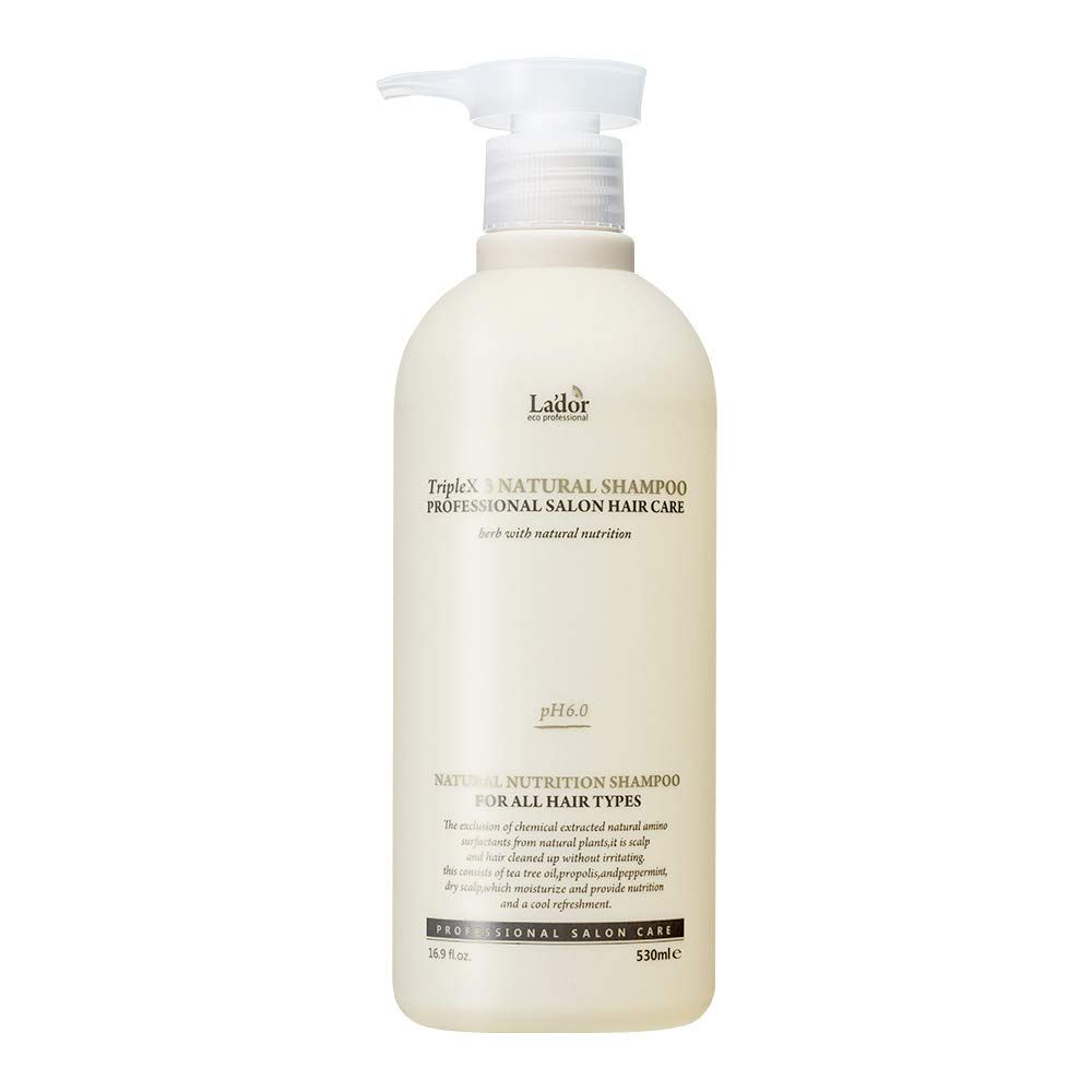 LA&#39;DOR TripleX 3 Deep Cleansing Shampoo for Dry Itchy Sensitive Scalp Dandruff Naturally-derived Ingredients Tea Tree Lemon Lavender Sulfate-free Korean Hair Care