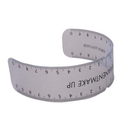 Utoolmart Disposable Eyebrow Ruler Stencils, Nose Positioning Eyebrow Grooming Stencil Shaper Ruler, Makeup Tools for Eyebrow, Face Shapes SEM Tattoo Ruler Stencil Shaper Ruler, 1 Pcs