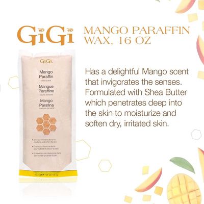GiGi Paraffin Wax, Mango with Shea Butter, 16 oz