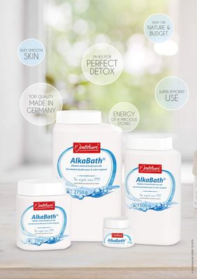 Dr. Jentschura ALKABATH - Soothing Alkaline Bath Salts - 2750 Grams - Enjoy as a Foot Bath or Relax in a Full Bath