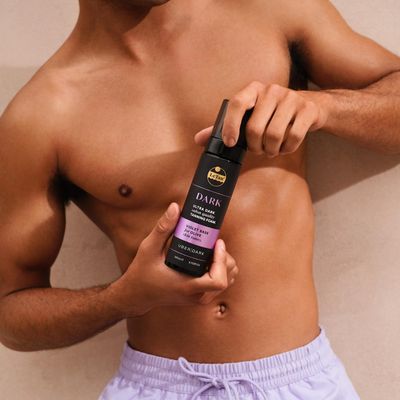 Tanning Foam Self Tan Mousse | Self Tanner Foam Ultra Dark Salon Quality Moisturizes & Hydrates for Streak Free Long Lasting Result Fragrance Free, No Fake Tan Smell 6.7oz (Dark Violet)