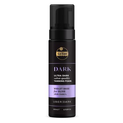 Tanning Foam Self Tan Mousse | Self Tanner Foam Ultra Dark Salon Quality Moisturizes &amp; Hydrates for Streak Free Long Lasting Result Fragrance Free, No Fake Tan Smell 6.7oz (Dark Violet)