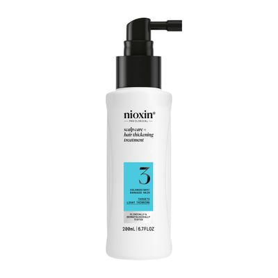 Nioxin System 3 Scalp + Hair Thickening Treatment- Serum for Damaged Hair with Light Thinning, 6.8 oz (Packaging May Vary)