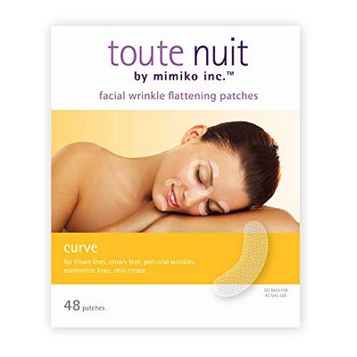 Toute Nuit Facial Wrinkle Patches, Face Tape, Curve, Fine Lines Around Eyes and Mouth, 48 Patches