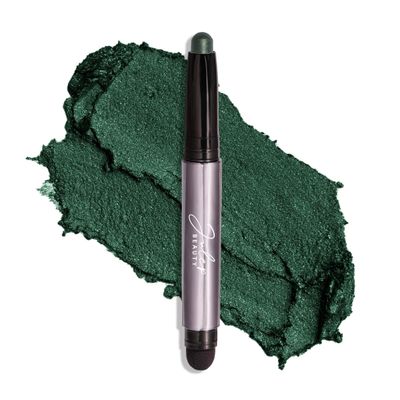 Julep Eyeshadow 101 Crme-to-Powder Waterproof Eyeshadow Stick - Evergreen Shimmer - Long-Lasting, Crease-Proof, Deep Green Shimmer Cream Eyeshadow with Built-in Smudger