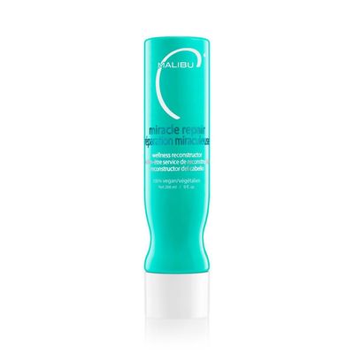Malibu C Miracle Repair Hair Reconstructor (9 oz) - Nourishing Hair Repair Treatment for Weak, Damaged Strands - Flax Protein &amp; Vitamin B5 for Hair Strength