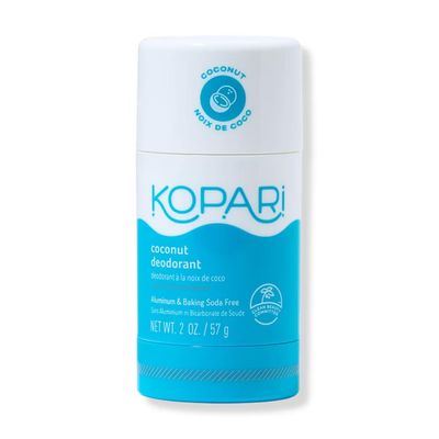 Kopari Aluminum Free Coconut Deodorant, Non Toxic &amp; Clean Plant-Based, No Aluminum, Parabens or Baking Soda, Long Lasting Protection, Original 2 oz