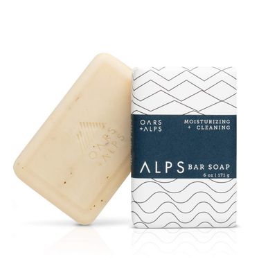 Oars + Alps Moisturizing Men&#39;s Bar Soap, Dermatologist Tested and Made with Clean Ingredients, TSA Approved, 1 Pack, 6 Oz