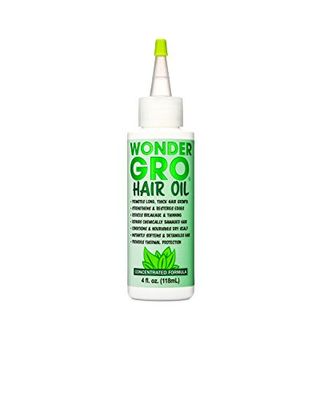 Wonder Gro Hair Growth Oil &amp; Thermal Protection, 4 fl oz - Strengthens &amp; Restores Edges