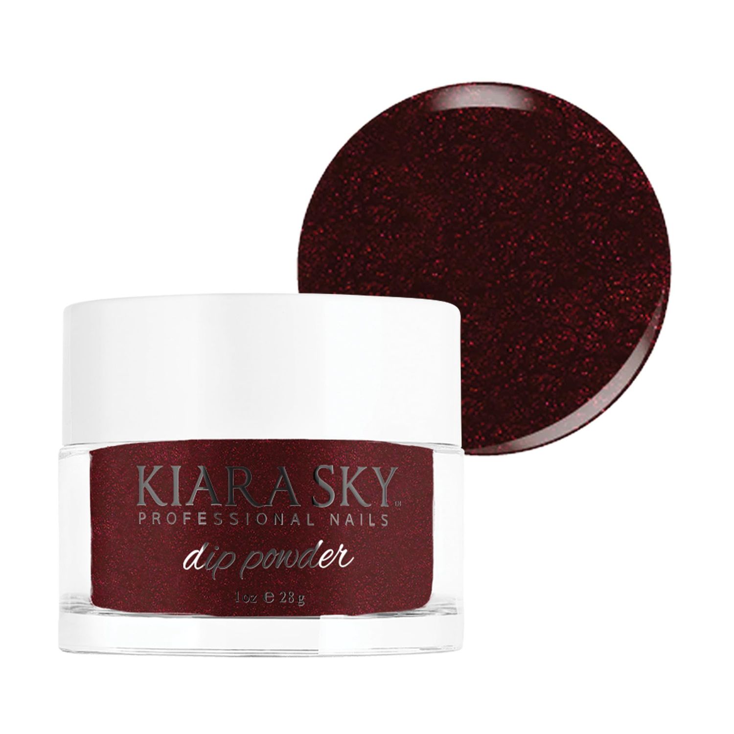 Kiara Sky Long Lasting Nail Dip Powder Red Tones 1 oz, Fireball