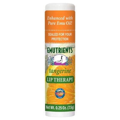 Montana Emu Ranch - Lip Therapy Lip Balm - 0.25 Ounce - Tangerine Flavor - Made with Pure Emu Oil