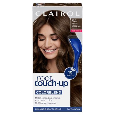 Clairol Root Touch-Up by Nice&#39;n Easy Permanent Hair Dye, 5A Medium Ash Brown Hair Color, Pack of 1