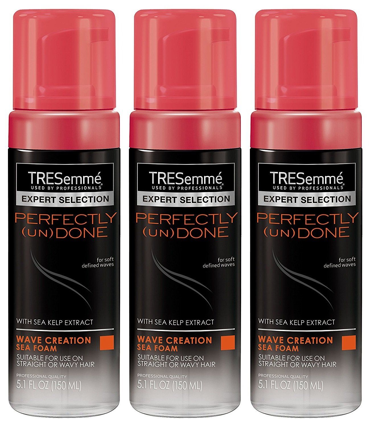 Tresemme Sea Foam 5.1 Ounce Perfectly (Un) Done (150ml) (3 Pack)