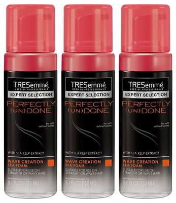 Tresemme Sea Foam 5.1 Ounce Perfectly (Un) Done (150ml) (3 Pack)
