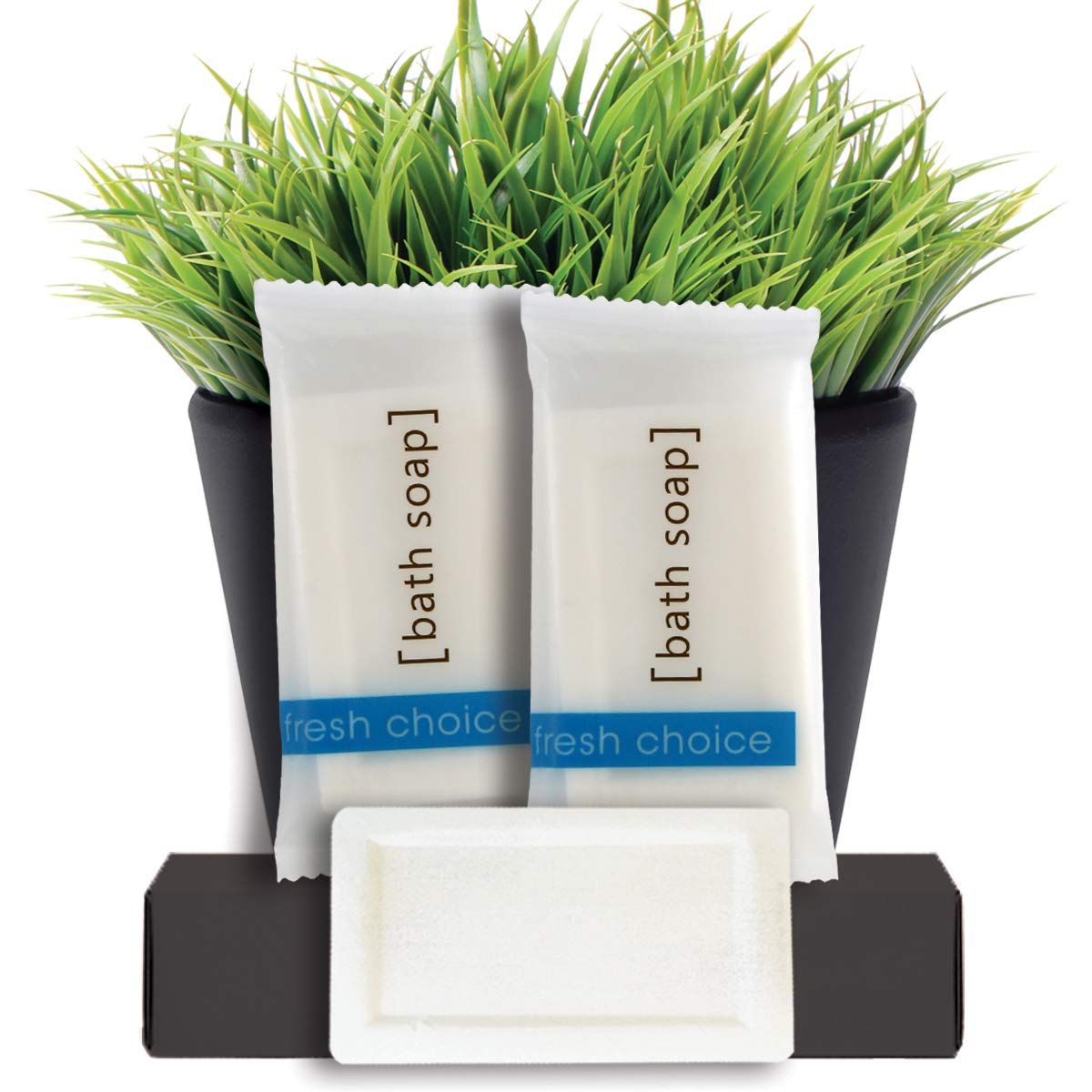 Fresh Choice Bulk Hotel Soap, Individually Wrapped Bar Soaps, Mini Trial Size Toiletries, Bath Body Hand Soap for Vacation Rentals and Motel Guest Bathroom, 0.85 oz, Pack of 50