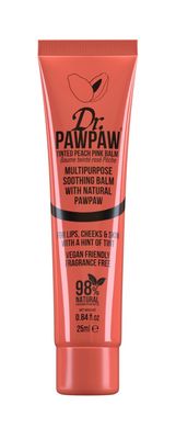 Dr. PawPaw Multipurpose Soothing Tinted Balm - Lip Balm for Lips, Cheeks, Eyes - Tinted Lip Balm - Lip Moisturizer with Pawpaw - Peach Pink - 0.84 oz