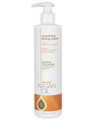 One &#39;n Only Argan Oil Smoothing Styling Cream, Helps Protect Hair Color, Eliminates Frizz, Hydrates, Adds Shine, Definition, and Texture for a Flexible Hold, 9.8 Ounces