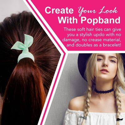 Popband Sweetie Donut Elastic Hair Tie Band 5 Pack