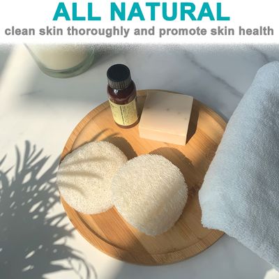 18 pcs/Set Natural Exfoliating Face Pad Loofah Sponge Facial Brush - Makeup Remover - Shower Scrubber - Remove Dead Skin - Body Bath Spa for Men & Women - Renewable Resource - Pack of 18