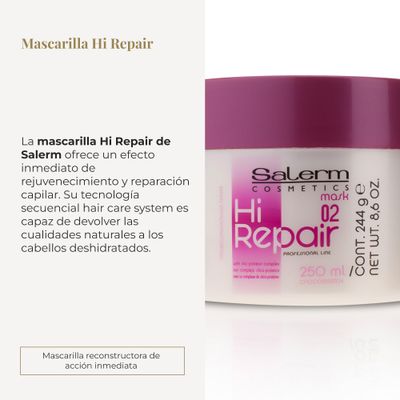 Salerm Cosmetics Salerm Hi Repair Mask 02, 8.6 Ounce