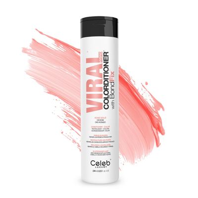 Celeb Luxury Intense Color Depositing Colorconditioner Conditioner + BondFix Bond Rebuilder, Vegan, Sustainably Sourced Plant-Based, Semi-Permanent, Viral and Gem Lites Colorconditioners