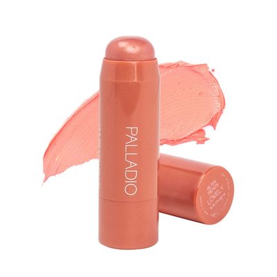 Palladio I&#39;m Blushing 2-in-1 Cheek and Lip Tint, Buildable Lightweight Cream Blush, Sheer Multi Stick Hydrating formula, All day wear, Easy Application, Shimmery, Blends Perfectly onto Skin, Lovely