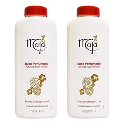 Maja Perfumed Talcum Powder-Talco Perfumado 7 oz. 2-PACK