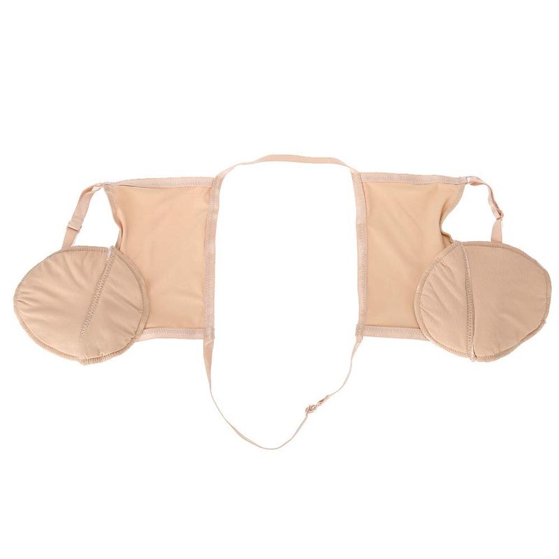Underarm Sweat Pads, Cotton Perspiration Absorbing Pads, Reusable Armpit Sweat Guard Bra Anti-Sweat and Anti-Odor Skin Tone?2Pcs?