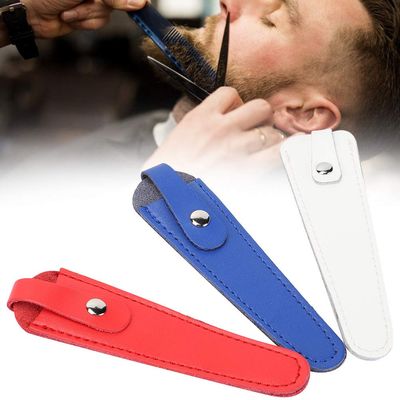 3pcs Scissors Bag, Professional Portable Hair Salon Scissors Bag PU Leather Hairdressing Scissors Sheath Hairdressing Scissors Holster for Salon Barber
