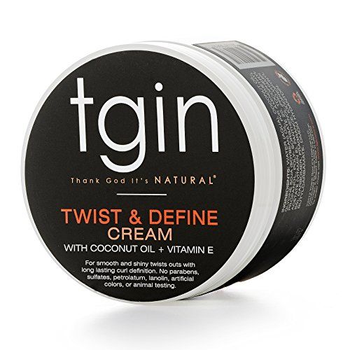 Thank God It&#39;s Natural tgin Twist and Define Cream, Hair Styling Cream - 12 Oz, Curly Hair - Paraben Free