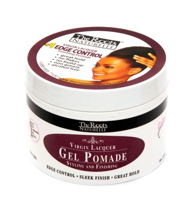 The Roots Naturelle Virgin Lacquer Gel Pomade For Edge Control (8 oz Jar)