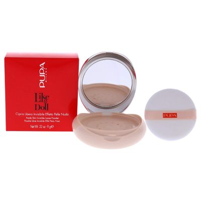 PUPA Milano Like A Doll Loose Powder 003 Natural Beige - Soft Powder for Smooth, PHOTOREADY Complexion - Enriched with Hydrating Cottonseed Extract - Blurs FIne Lines and Uneven Texture - 0.32 oz